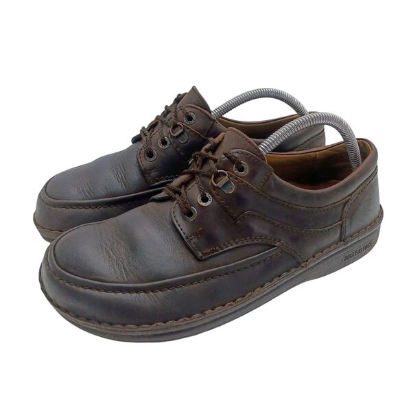 Birkenstock Shoes US Mens 8 Womens 10 Brown Leather Comfort Casual Made Germany - Picture 1 of 8